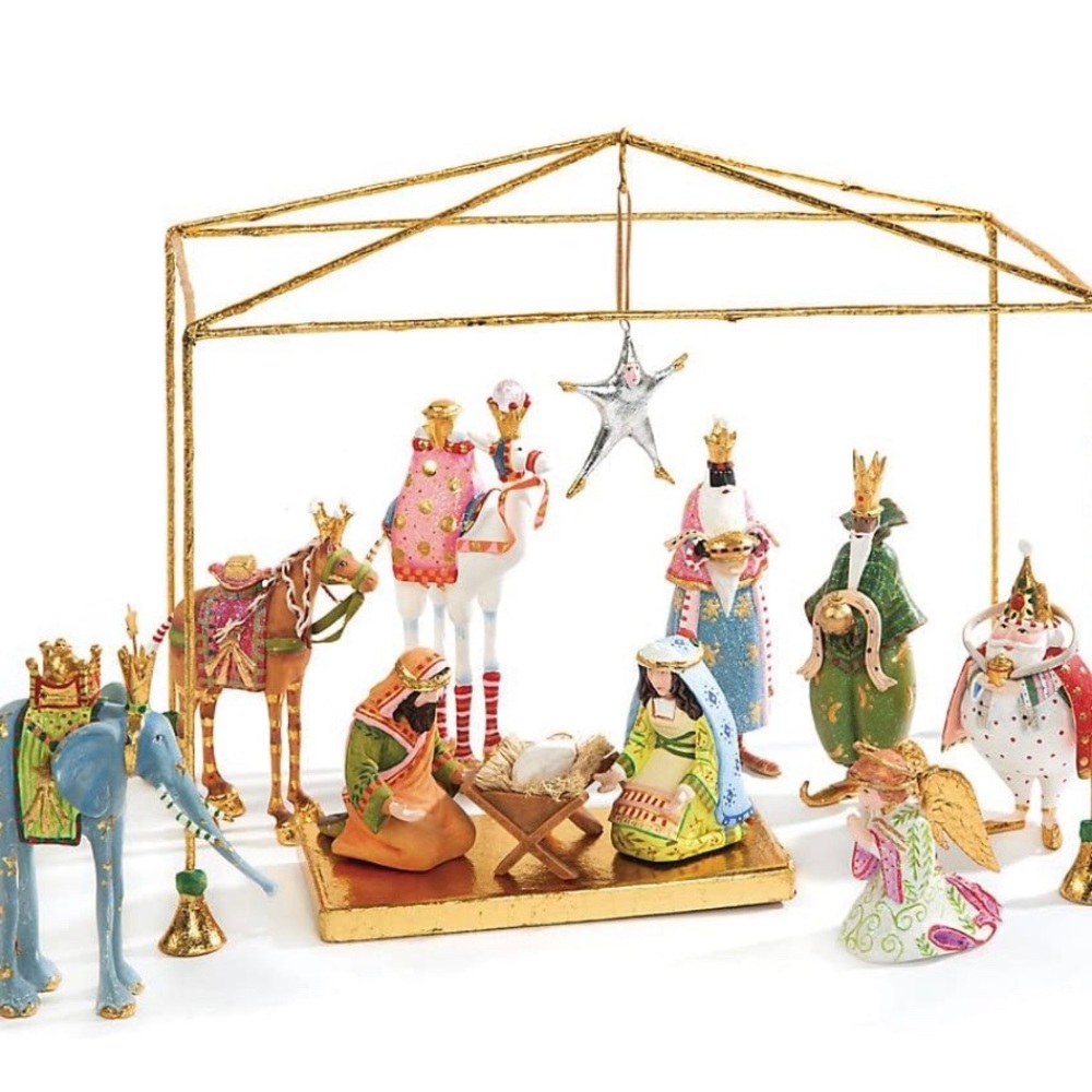New Mackenzie Childs Patience Brewster Nativity set